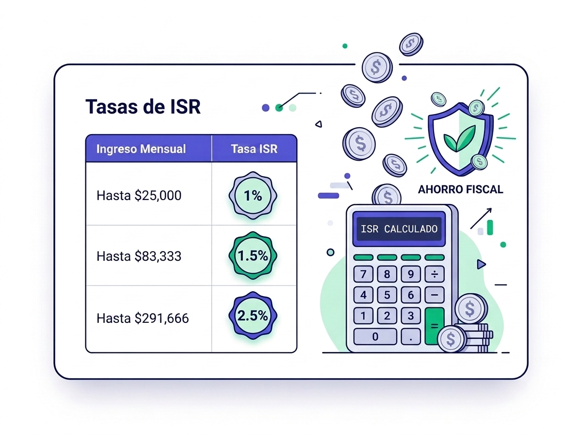 Tabla de tasas de ISR en RESICO y calculadora de impuestos