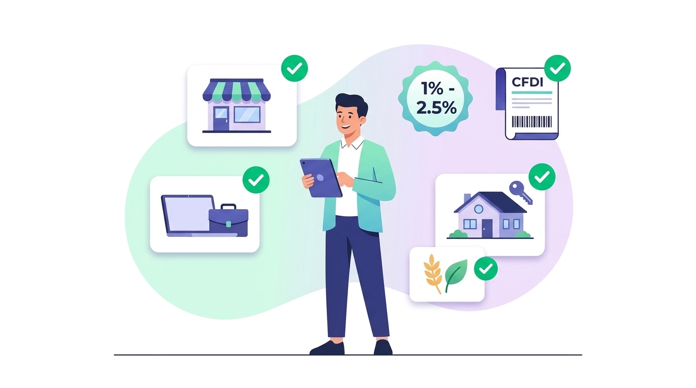 ¿Qué negocios y actividades pueden tributar en RESICO? Giros permitidos y exclusiones